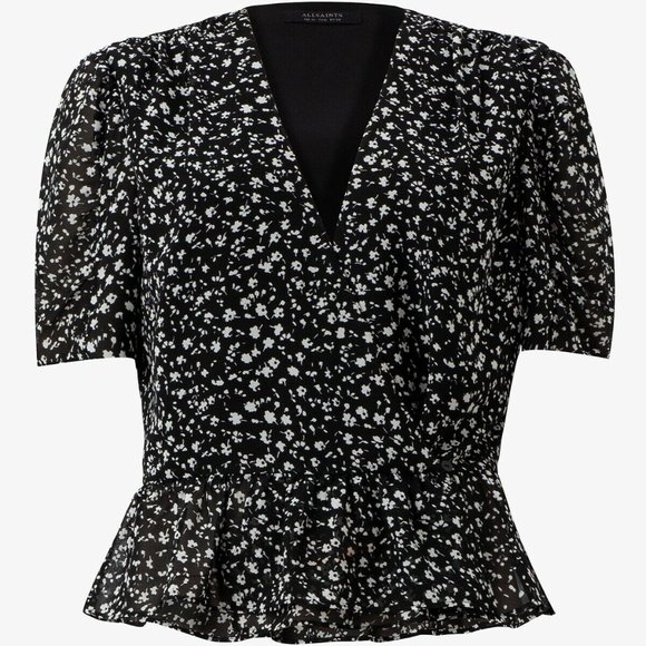 All Saints Tops - NEW ALLSAINTS Ilia Pippa Peplum Top Floral Printed